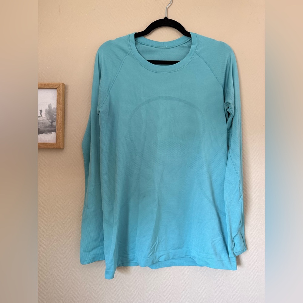 lululemon athletica Long Sleeve Tee - Light Aqua Blue